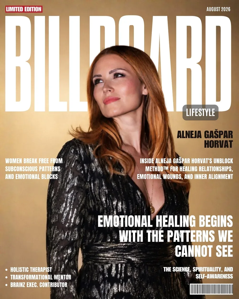 Billboard Lifestyle cover, August 2026: Alneja Gašpar Horvat