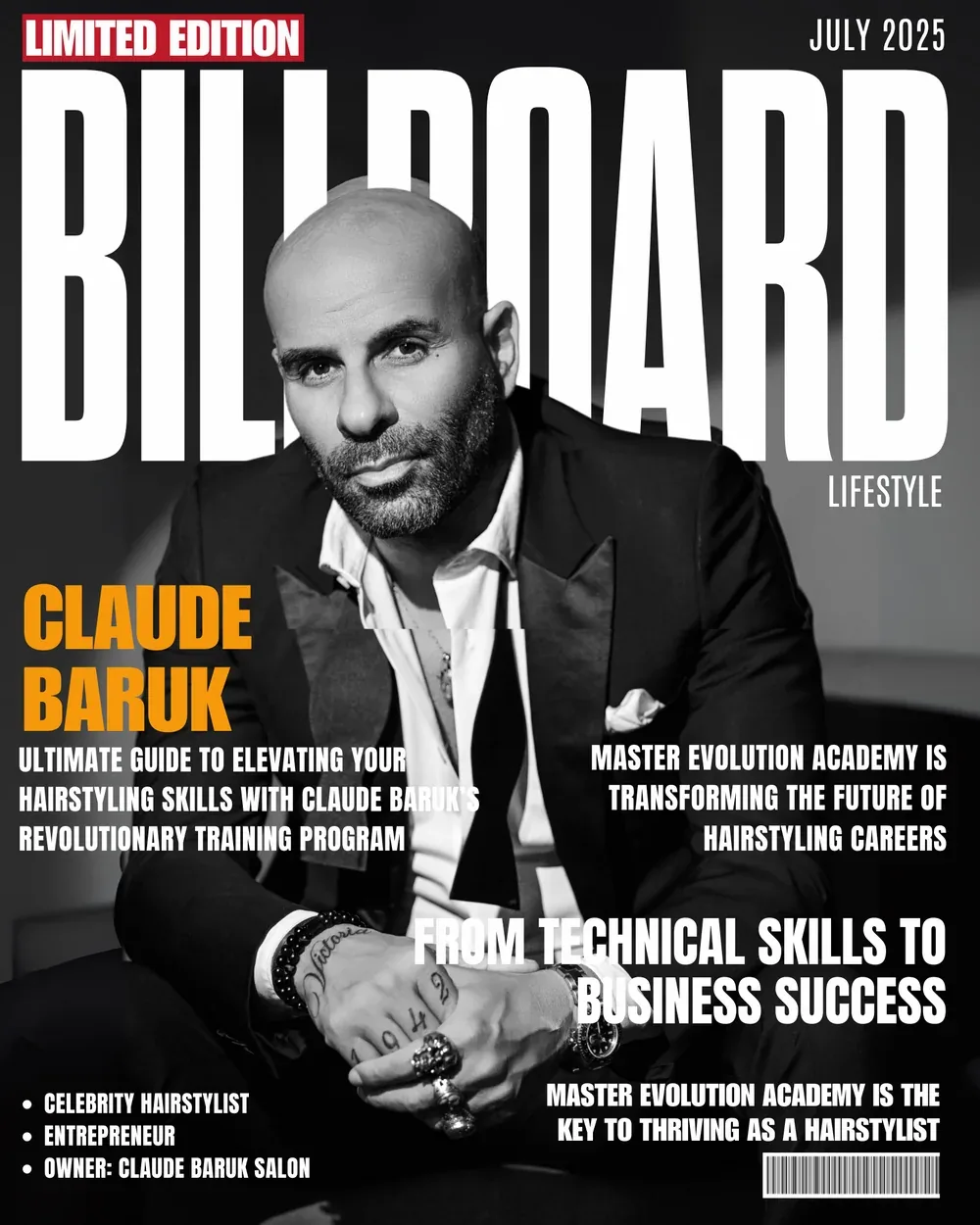 Billboard Lifestyle cover, July 2025: Claude Baruk