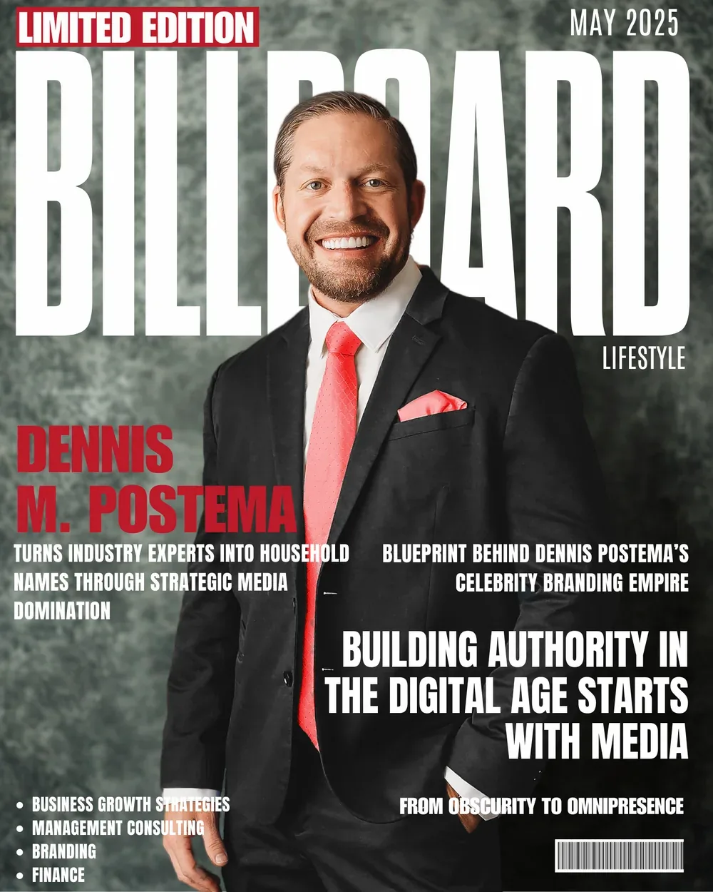 Billboard Lifestyle cover, May 2025: Dennis M. Postema