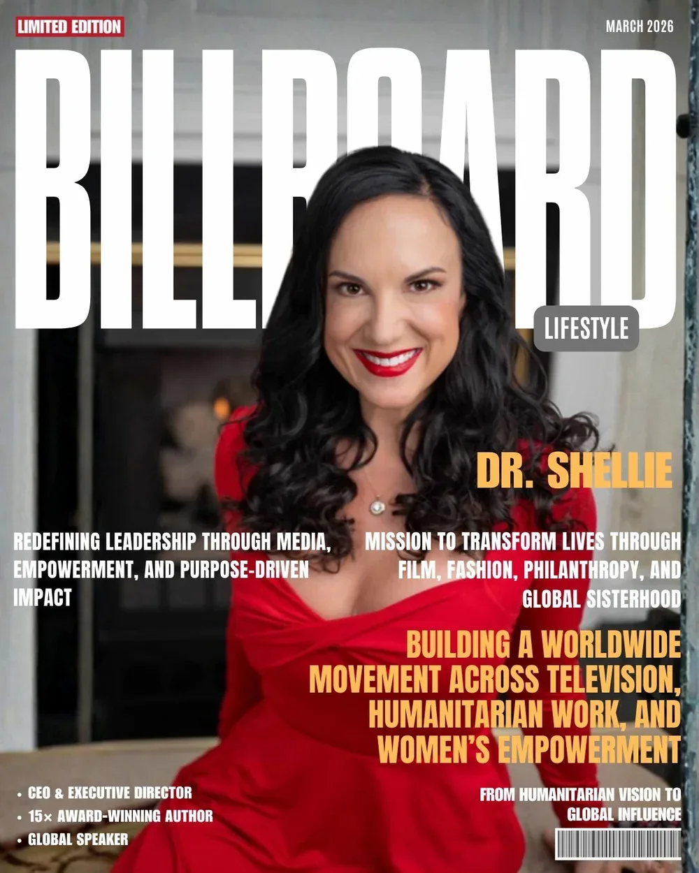 Billboard Lifestyle cover, March 2026: Dr. Shellie