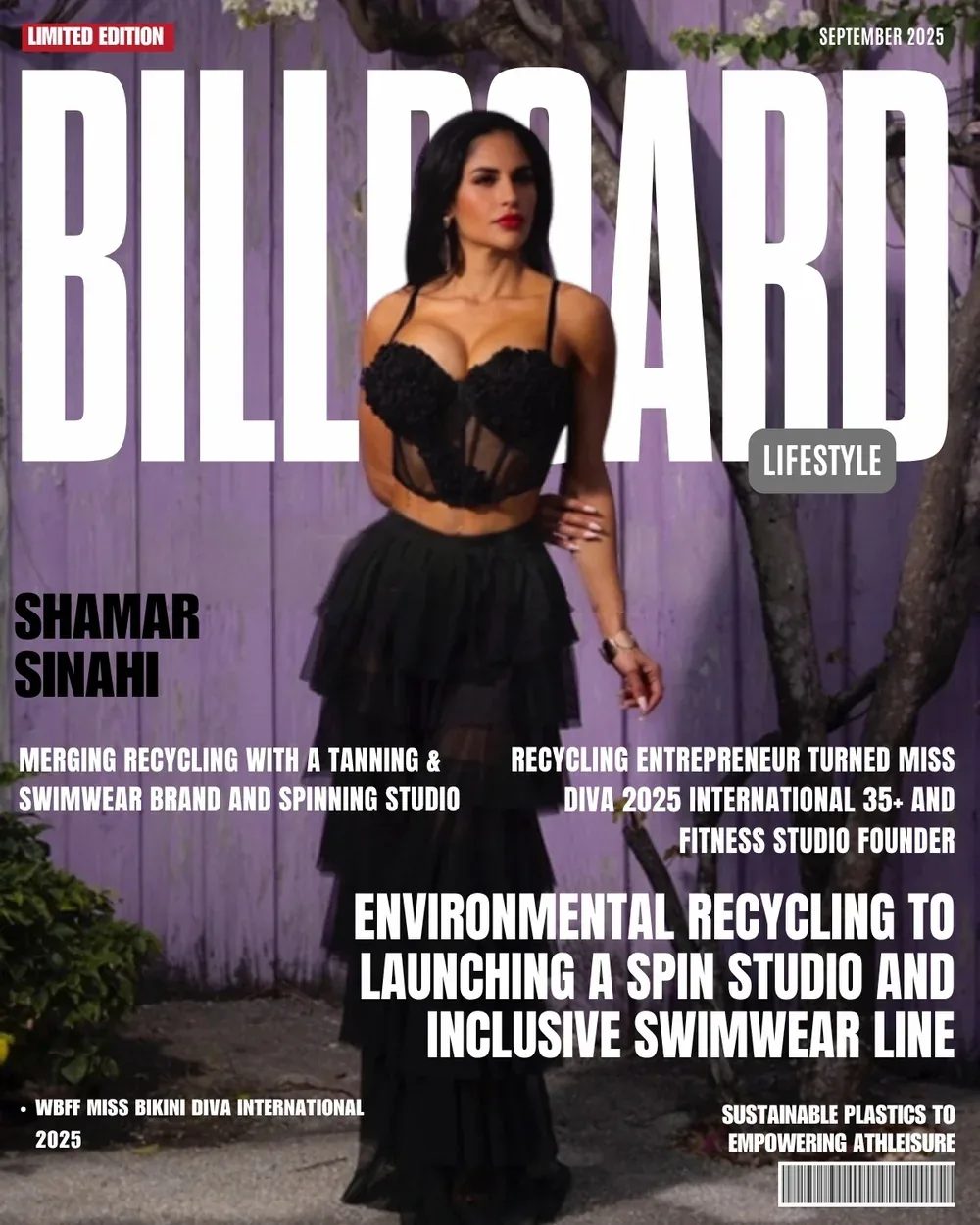 Billboard Lifestyle cover, September 2025: Shamar Sinahi